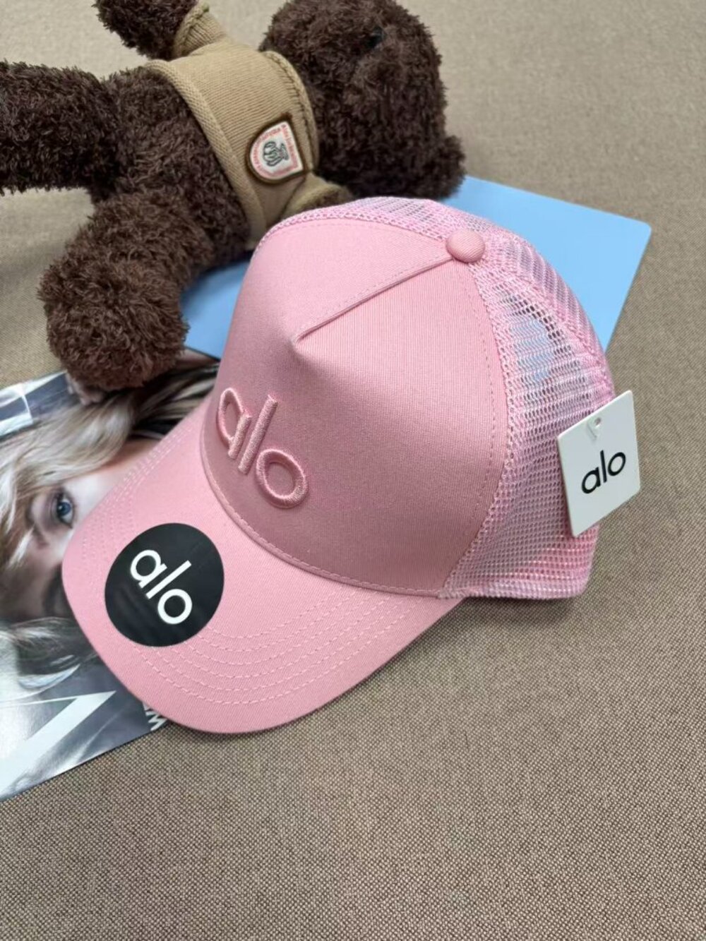 🎀Alo District Hat Pink🎗Simple Everyday Style